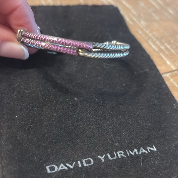 David Yurman Labyrinth Single-Loop Bracelet with pink sapphire - Picture 2 of 4